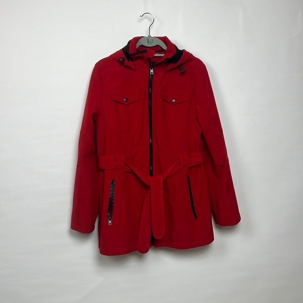 London fog jacket for ladies red color size large